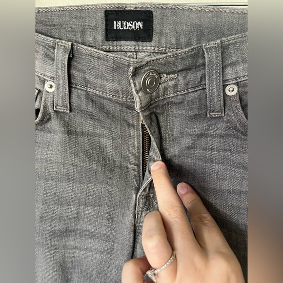 Hudson Krista Super Skinny Jeans in Gain Grey Women’s Size 25 - Picture 6 of 16
